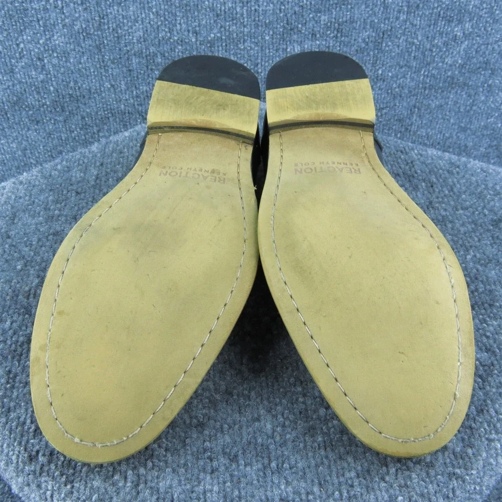 Kenneth Cole Reaction Crespo Horsebit Men Loafer Black Synthetic Slip On Sz‎ 9.5